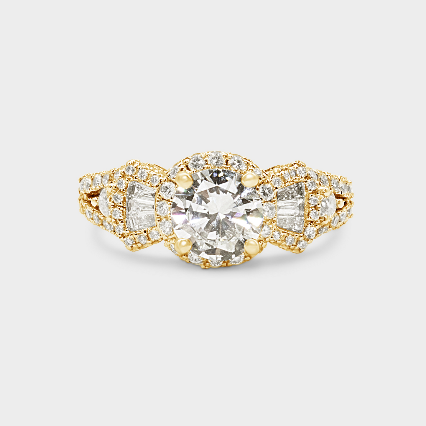 Felmeny Mikaelson Ring in Gold with Diamonds