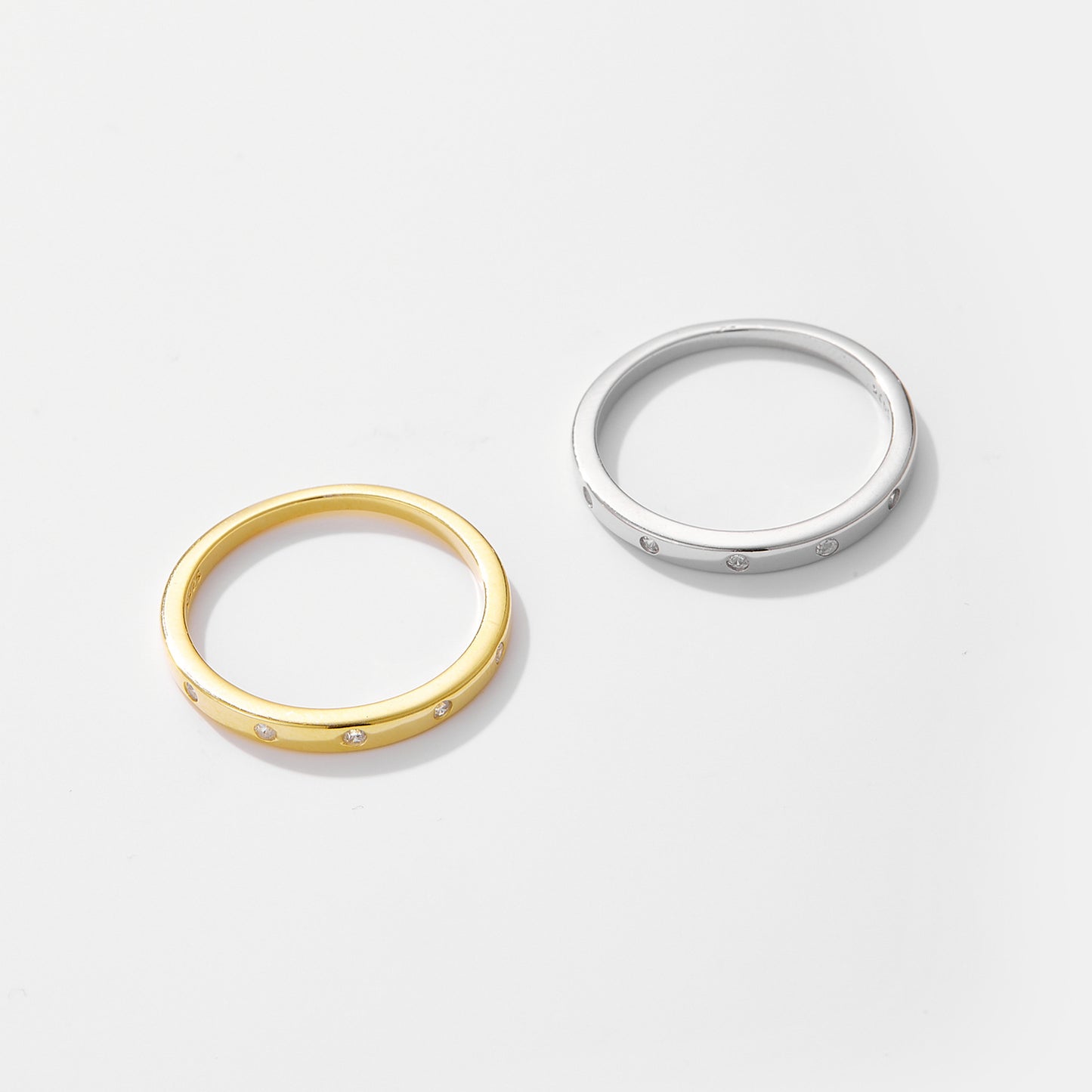 Felmeny Sparkle Ring in Silver with Zircon