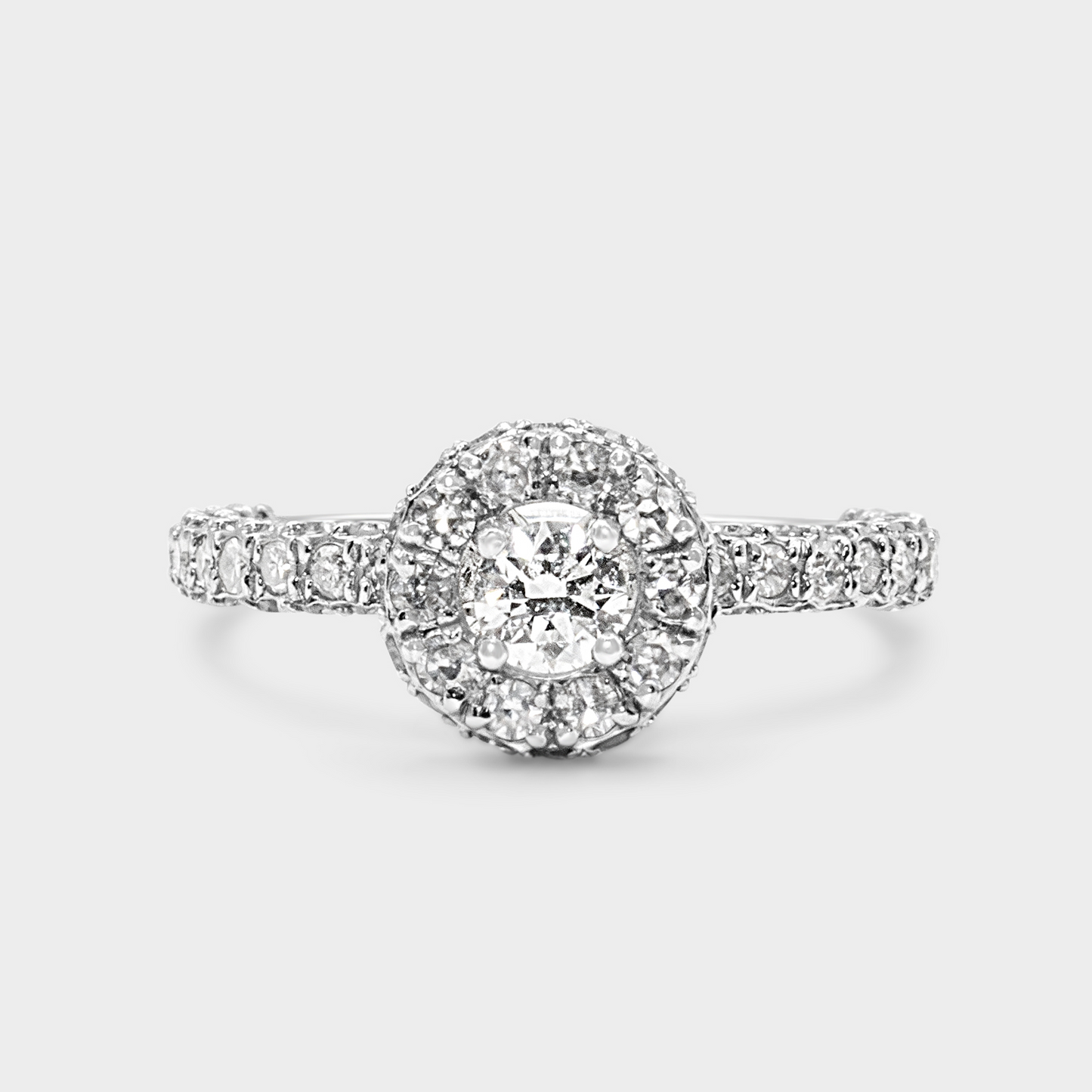 Felmeny Majesty Ring in White Gold with Diamonds