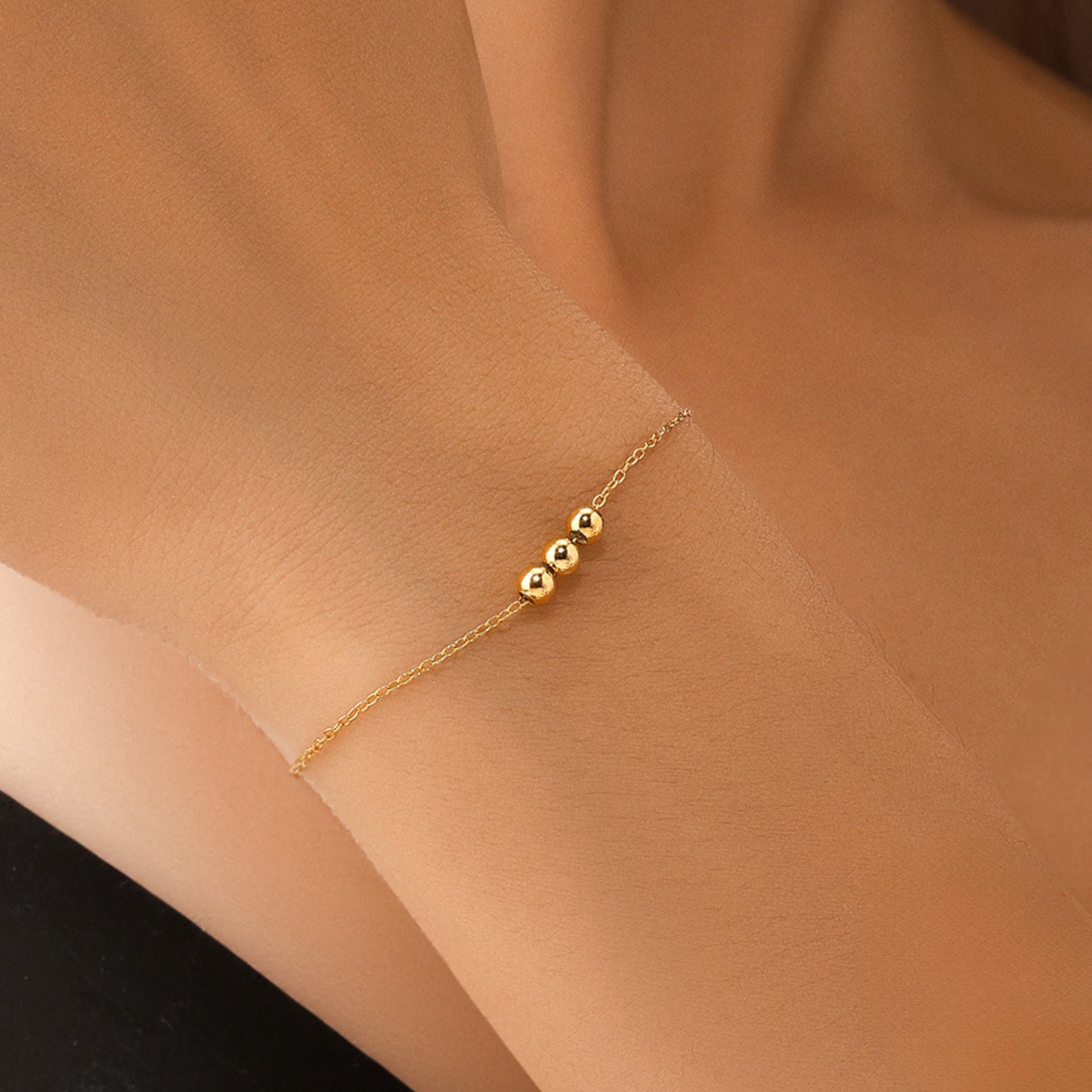 Felmeny Slidable Beads Bracelet in Silver