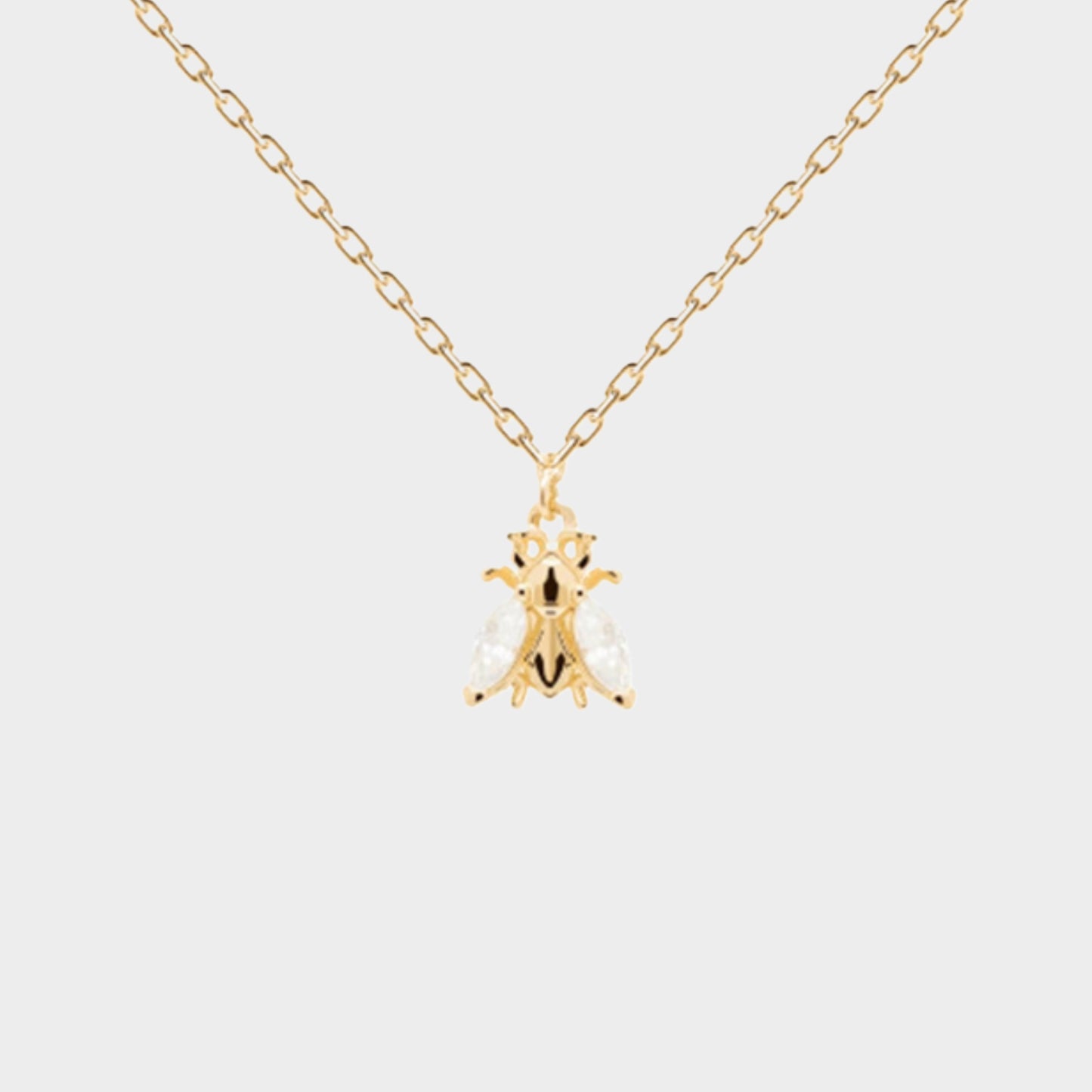 Felmeny Bee Necklace in Silver with Zircon