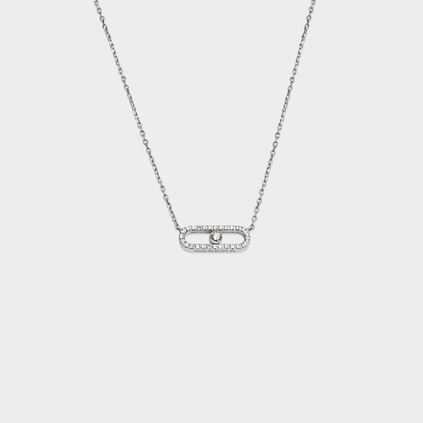 Felmeny Unity Necklace in White Gold with Diamonds