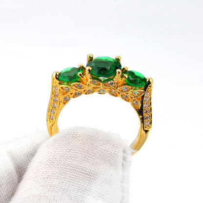 Felmeny Crown Ring in Silver with Zircon