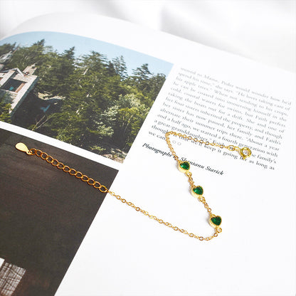 Felmeny Three Love Bracelet in Silver with Zircon