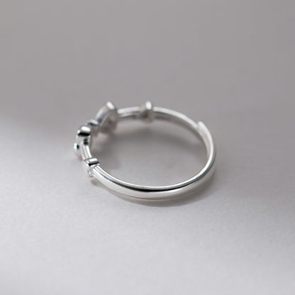 Felmeny Love Bow Ring in Silver