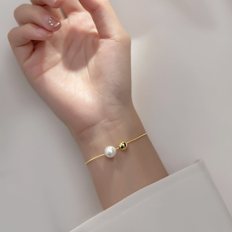 Felmeny Pearlaire Bracelet in Silver