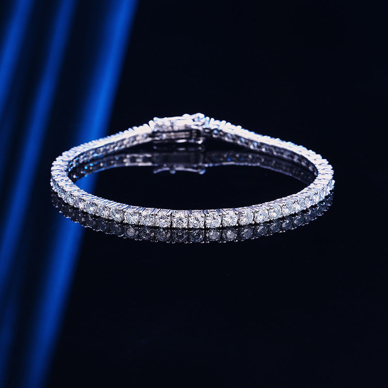 Felmeny Stelléa Bracelet in Silver with Moissanite