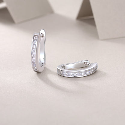 Felmeny Amara Earrings in Silver with Moissanite