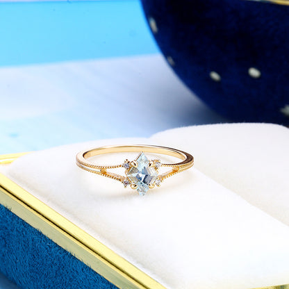 Felmeny Topaz Ring in Silver with Zircon