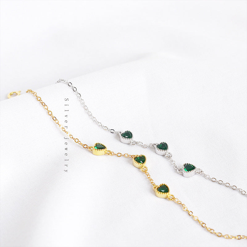 Felmeny Three Love Bracelet in Silver with Zircon