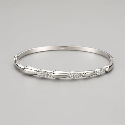 Felmeny Dropy Bracelet in Silver with Zircon