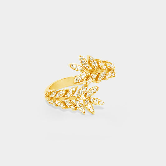 Felmeny Acacia Ring in Gold with Diamonds