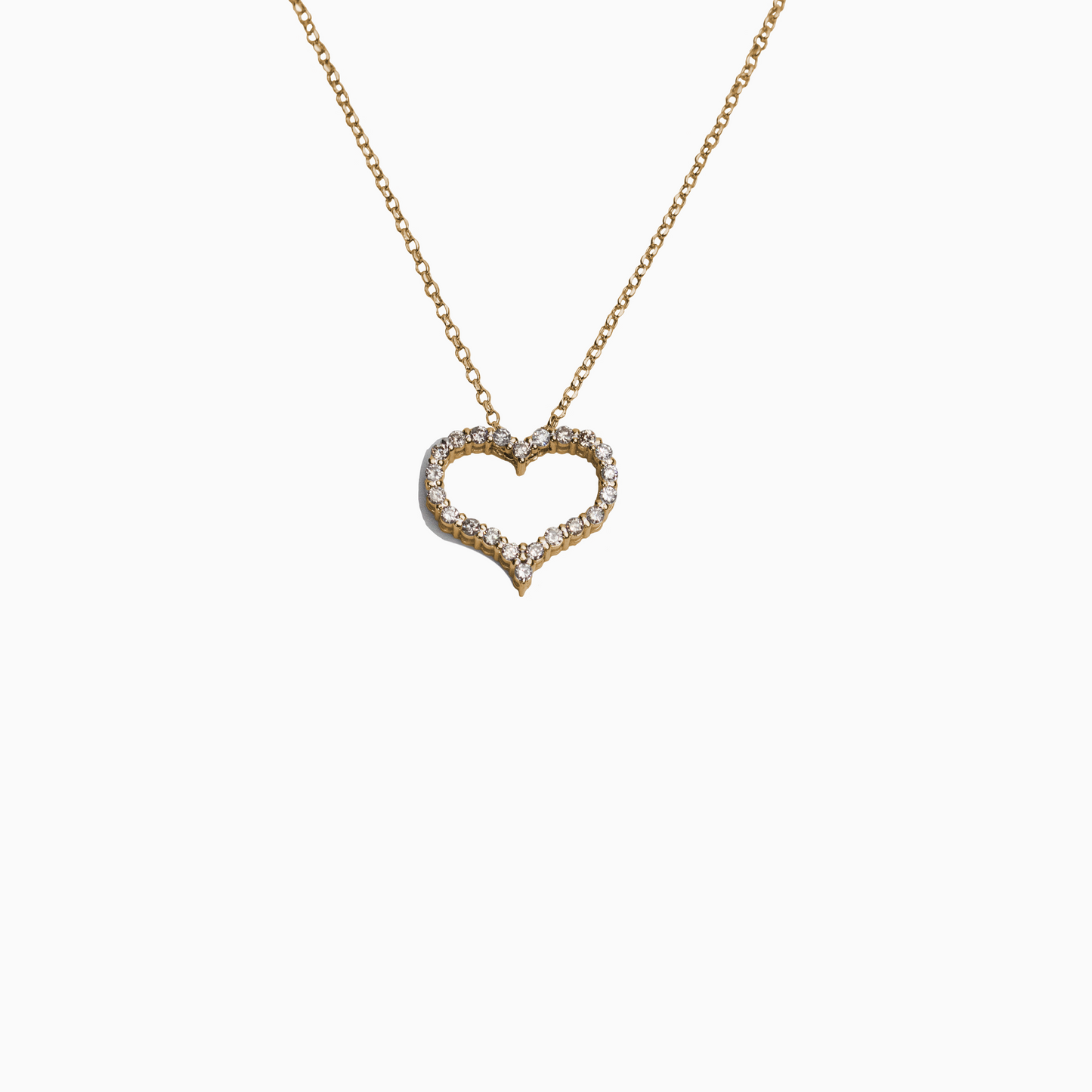 Felmeny Corazón Necklace in Gold with Diamonds