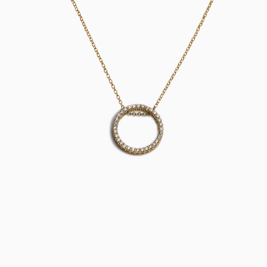 Felmeny Anello Necklace in Gold with Diamonds