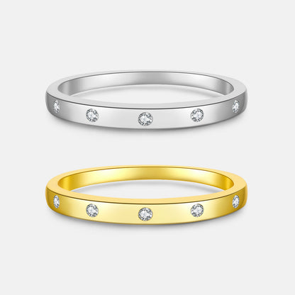 Felmeny Sparkle Ring in Silver with Zircon