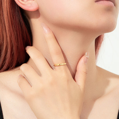 Felmeny Sparkle Ring in Silver with Zircon