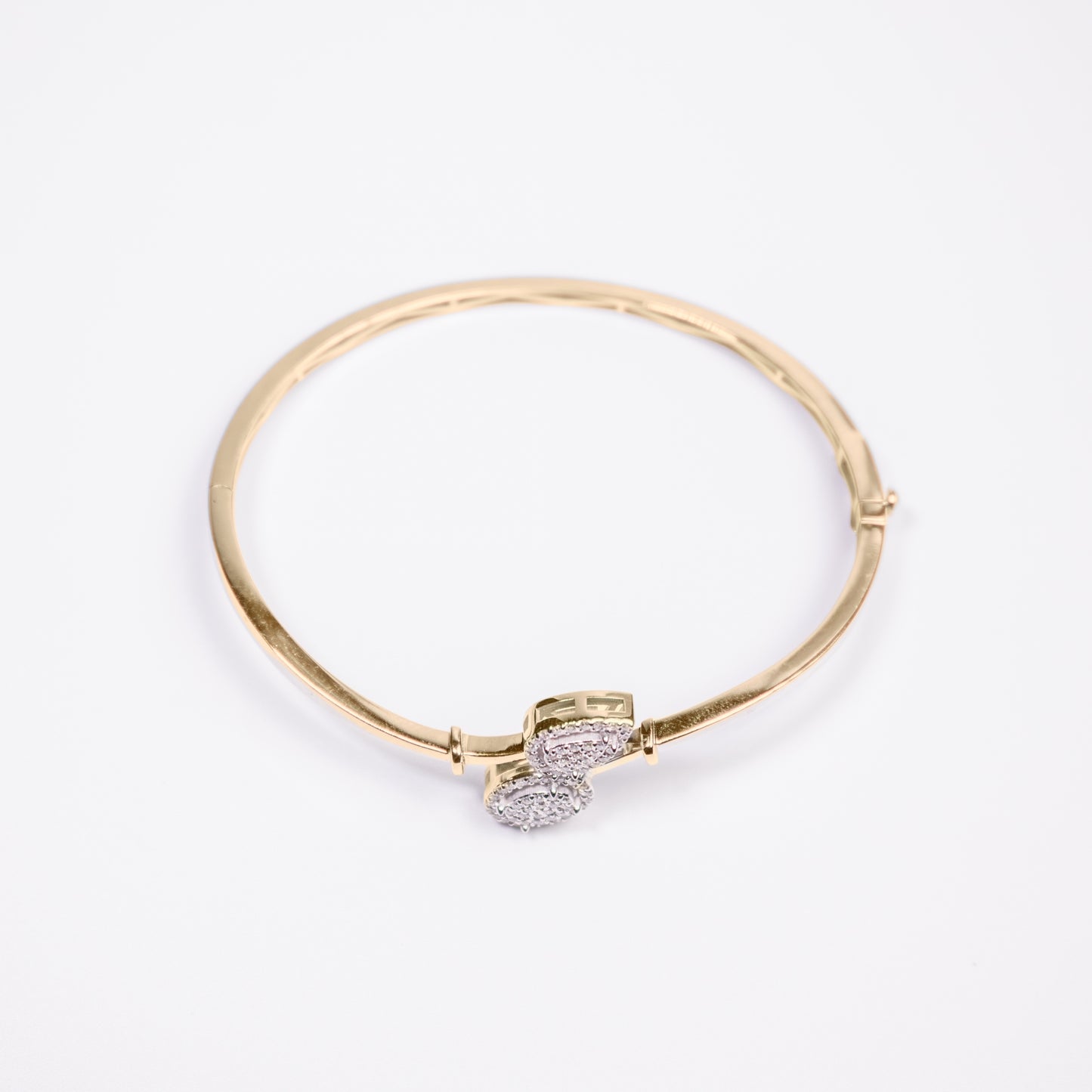 Felmeny Dewdrop Bangle in Gold with Diamonds