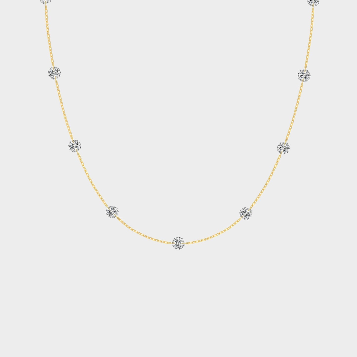 Felmeny Hulus Necklace in Silver with Zircon
