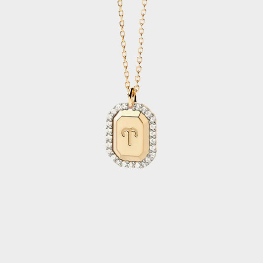 Felmeny Zodiac Signs Necklace in Silver with Zircon