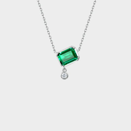 Felmeny Elverde Necklace in Silver with Moissanite