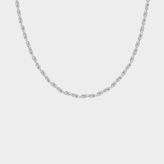 Felmeny Hemp Flowers Necklace in Silver