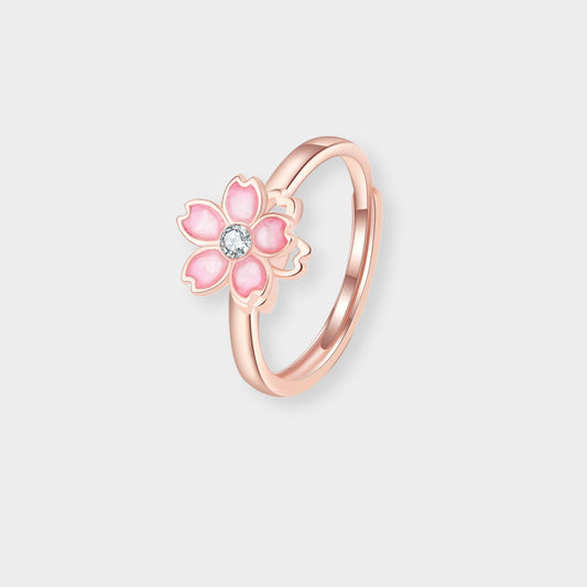 Felmeny Blossom Rotatable Ring in Silver