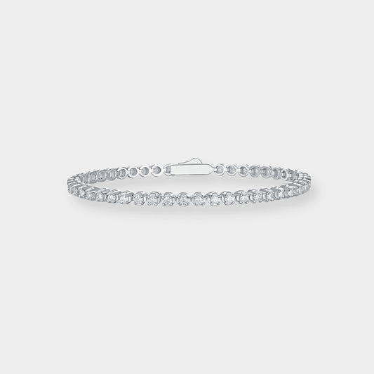 Felmeny Starlight Bracelet in Silver with Mossan Diamond