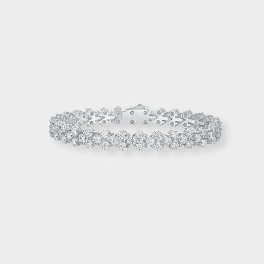 Felmeny Vesta Bracelet in Silver with Moissanite
