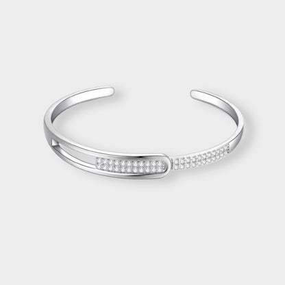 Felmeny Vellari Bangle in Silver with Moissanite