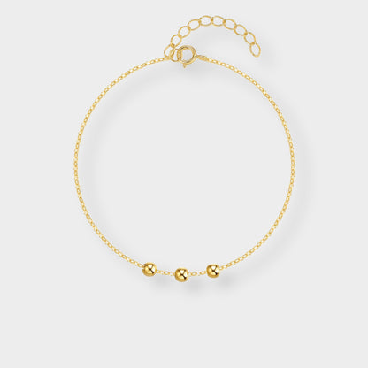 Felmeny Slidable Beads Bracelet in Silver