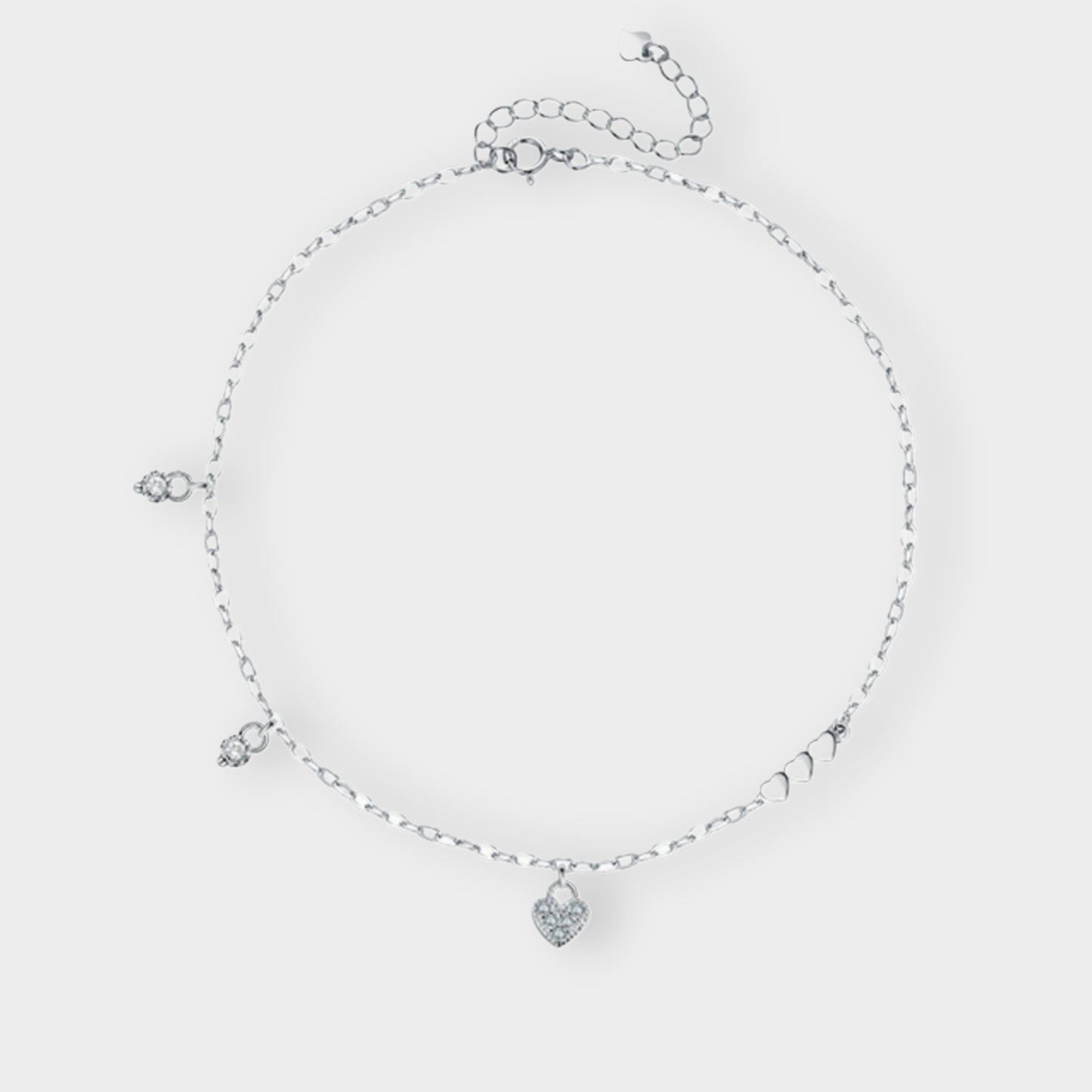 Felmeny Glossy Love Bracelet in Silver with Zircon