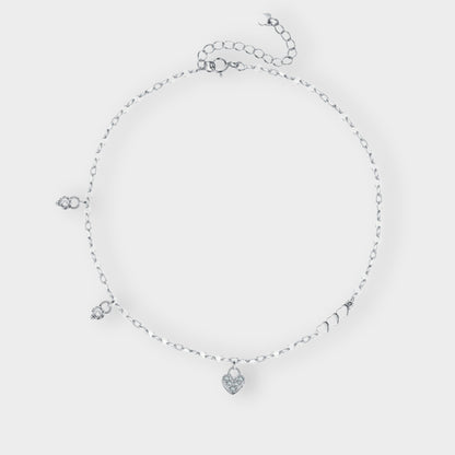 Felmeny Glossy Love Bracelet in Silver with Zircon