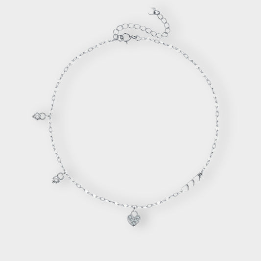 Felmeny Glossy Love Bracelet in Silver with Zircon
