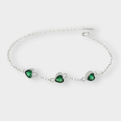 Felmeny Three Love Bracelet in Silver with Zircon