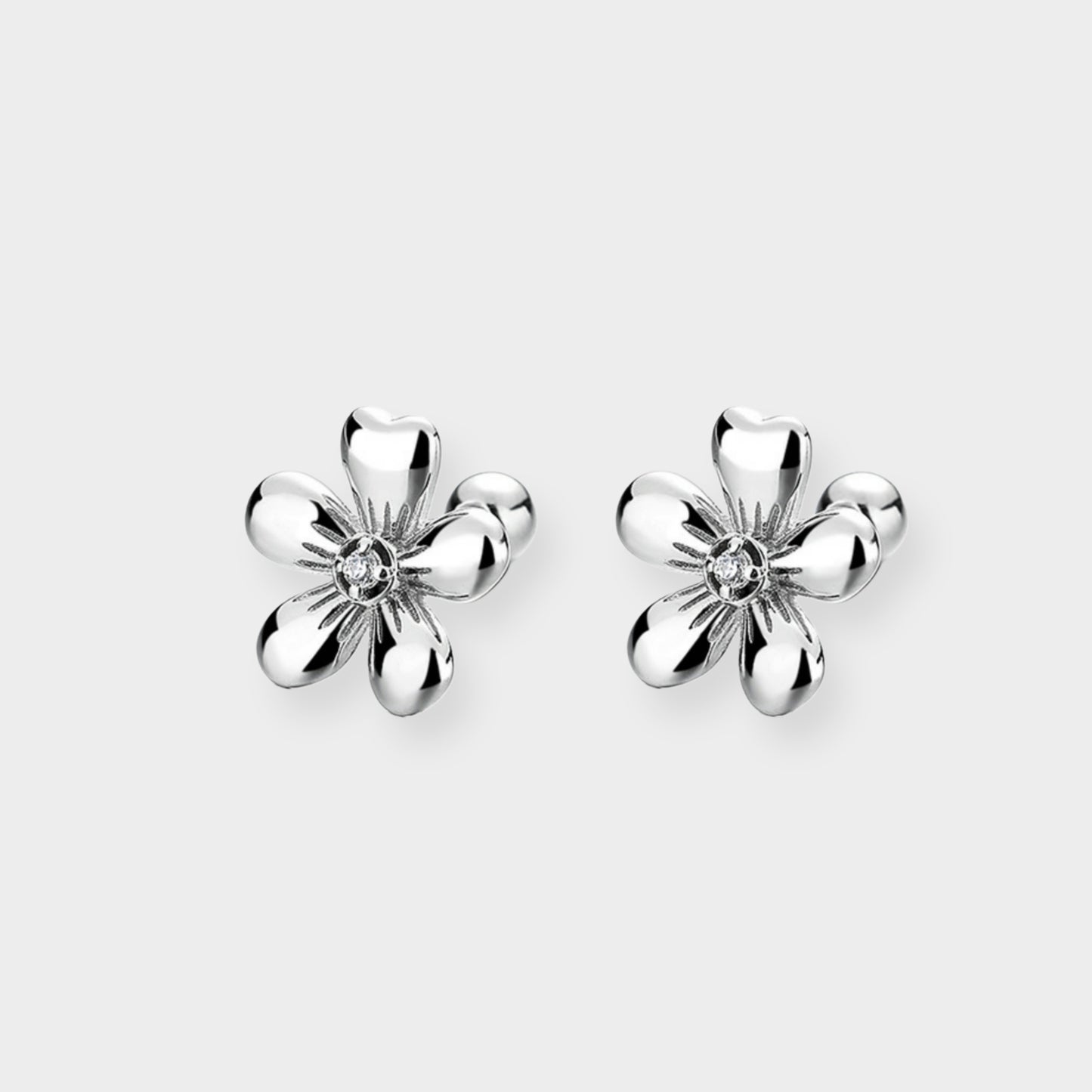 Felmeny Zahra Earrings in Silver with Zircon