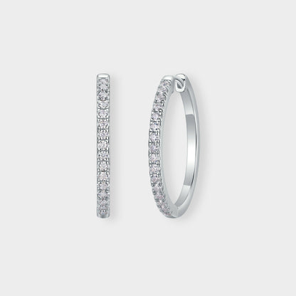 Felmeny Talia Earrings in Silver with Moissanite