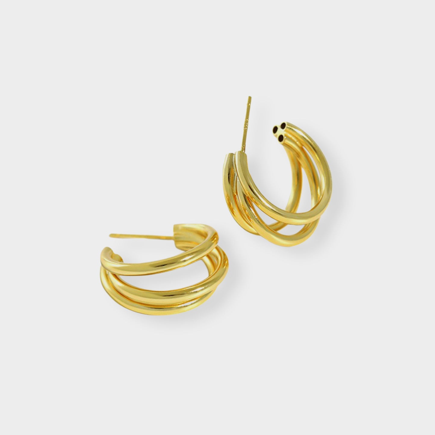 Felmeny Chunky Loop Earrings in Silver