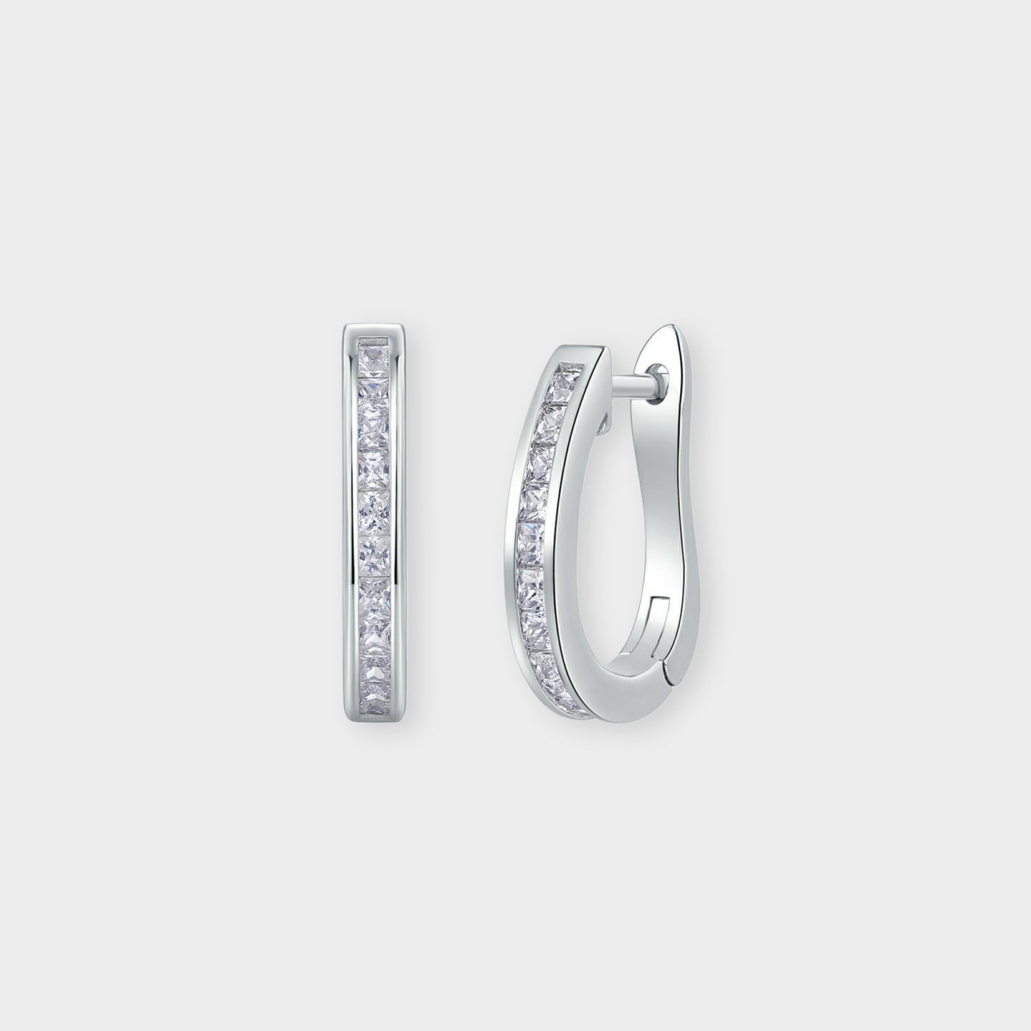 Felmeny Amara Earrings in Silver with Moissanite