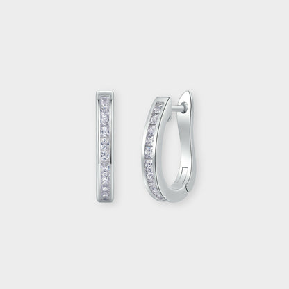 Felmeny Amara Earrings in Silver with Moissanite