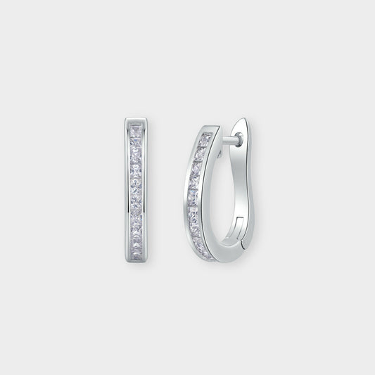 Felmeny Amara Earrings in Silver with Moissanite