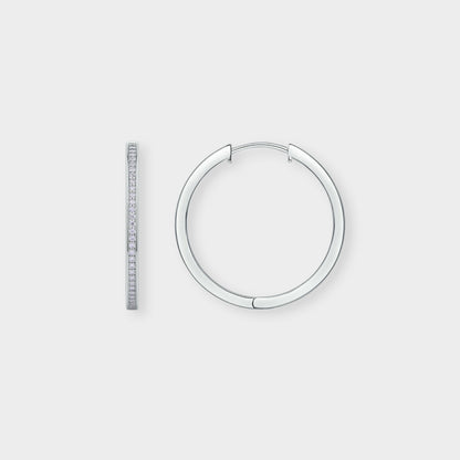 Felmeny Astraea Earrings in Silver with Moissanite