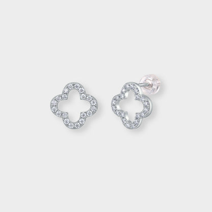 Felmeny Kaia Earrings in Silver with Moissanite
