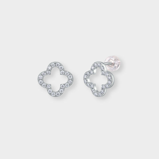 Felmeny Kaia Earrings in Silver with Moissanite