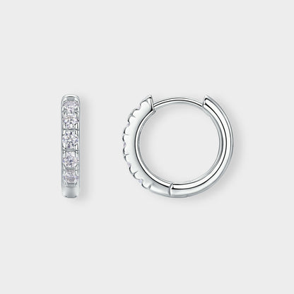 Felmeny Calista Earrings in Silver with Moissanite