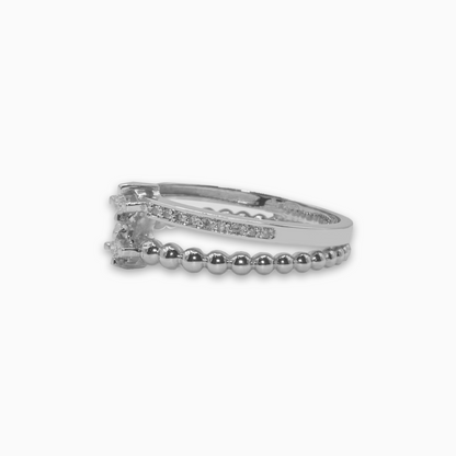 Felmeny Dual Harmony Ring in White Gold with Diamonds