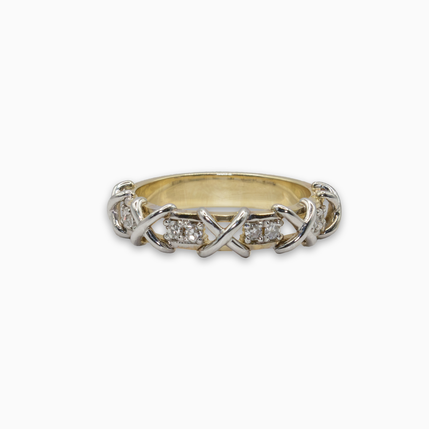 Felmeny X Ring in Gold with Diamonds