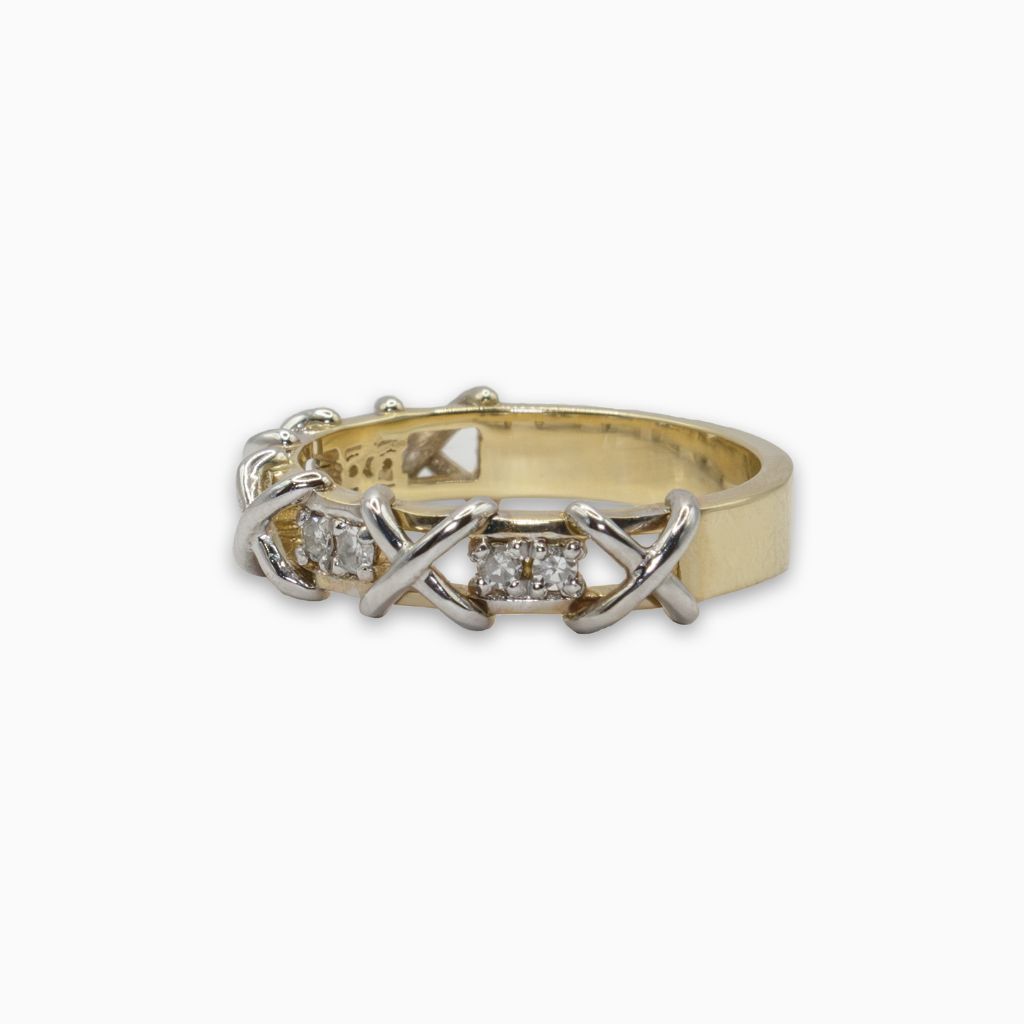 Felmeny X Ring in Gold with Diamonds