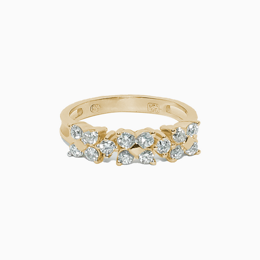 Felmeny Butterfly Blossom Ring in Gold with Diamonds