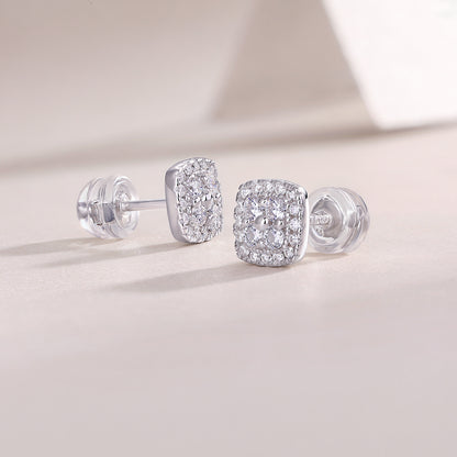 Felmeny Siena Earrings in Silver with Moissanite