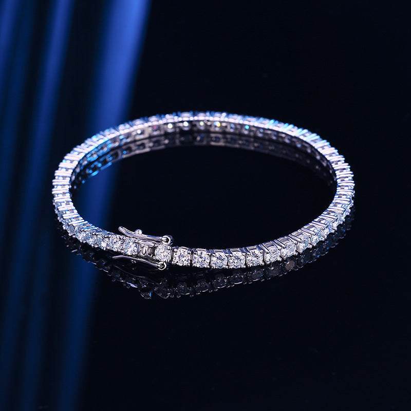 Felmeny Stelléa Bracelet in Silver with Moissanite